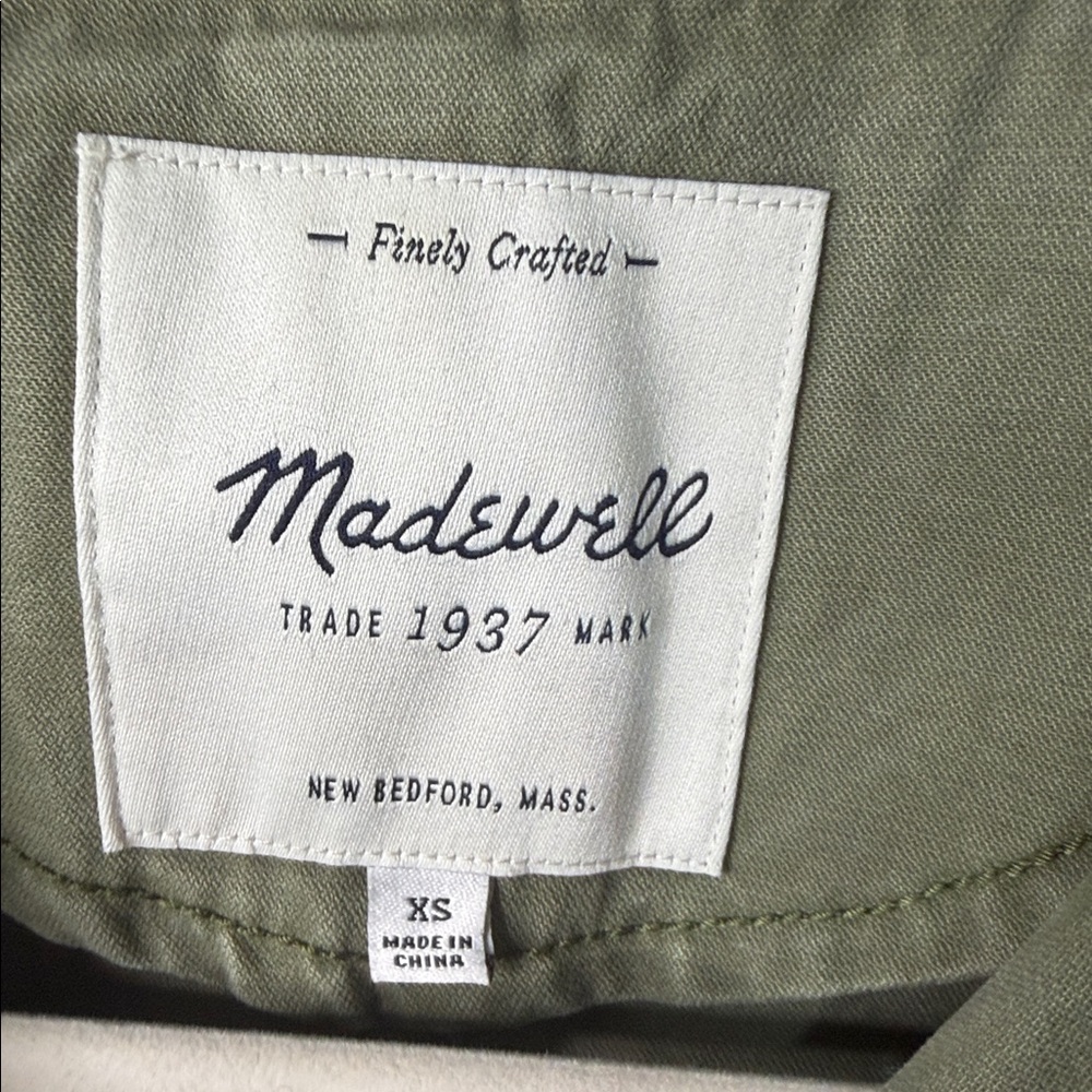 Madewell Army Green Utility Jacket - Picture 4 of 9